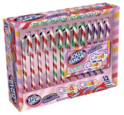 Jolly Rancher® Smoothie flavored Candy Canes in Strawberry, Watermelon and Mixed Berry flavors